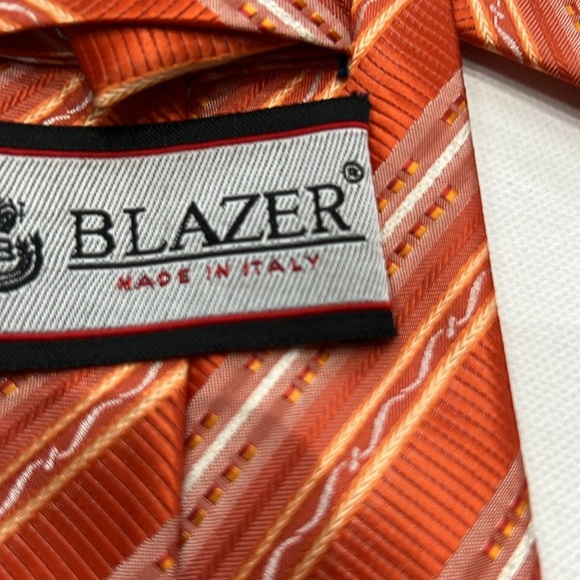 Blazer Made in Italy Men's 100% Silk Classic Tie - Picture 5 of 8